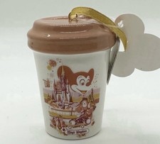 Starbucks Disney Parks Magic Kingdom Travel Cup Ornament NWT
