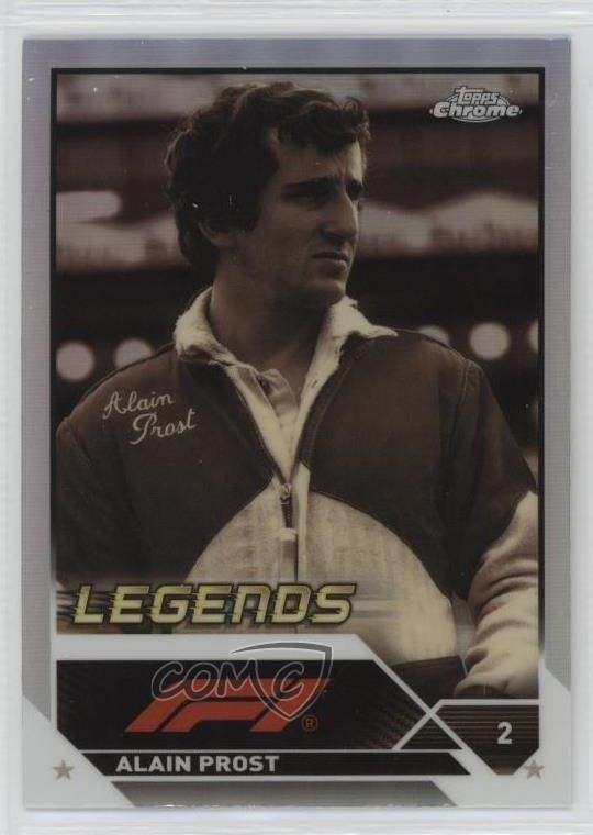 2023 Topps Chrome Formula 1 F1 Legends Refractor Alain Prost #196 HOF 5y7