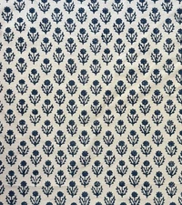 GP&J BAKER Avila indigo small floral printed cotton India remnant new