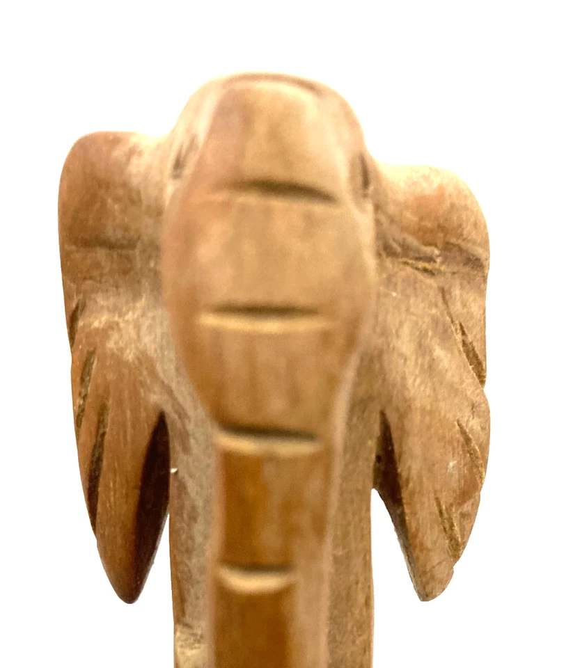 Набор сервировочных ложек, ножей и вилок для салата ручной работы деревянный слон - Изображение 4 из 4