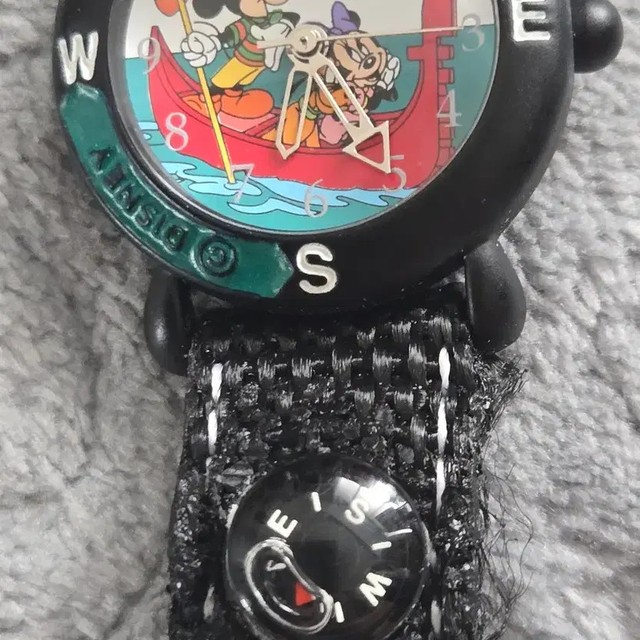 Disney Mickey Mouse Vintage Character Watch with Compass, New