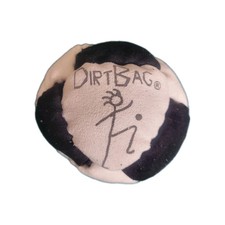 Dirtbag Classic World Footbag Hacky Sack White Black 8 Panel Sand Filled NEW