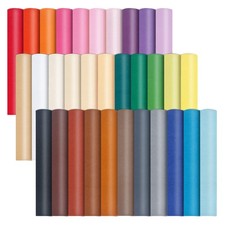 32 Pieces Faux Leather Sheets, 8 12 inches Colored Faux PU Leather Sheets,
