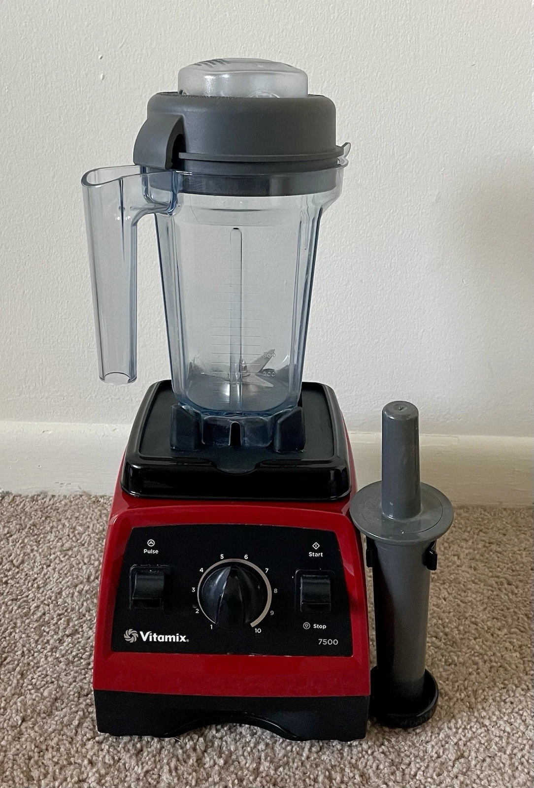 Vitamix 7500 Pro Mixer Model VM0158 Red Base Blender 32oz