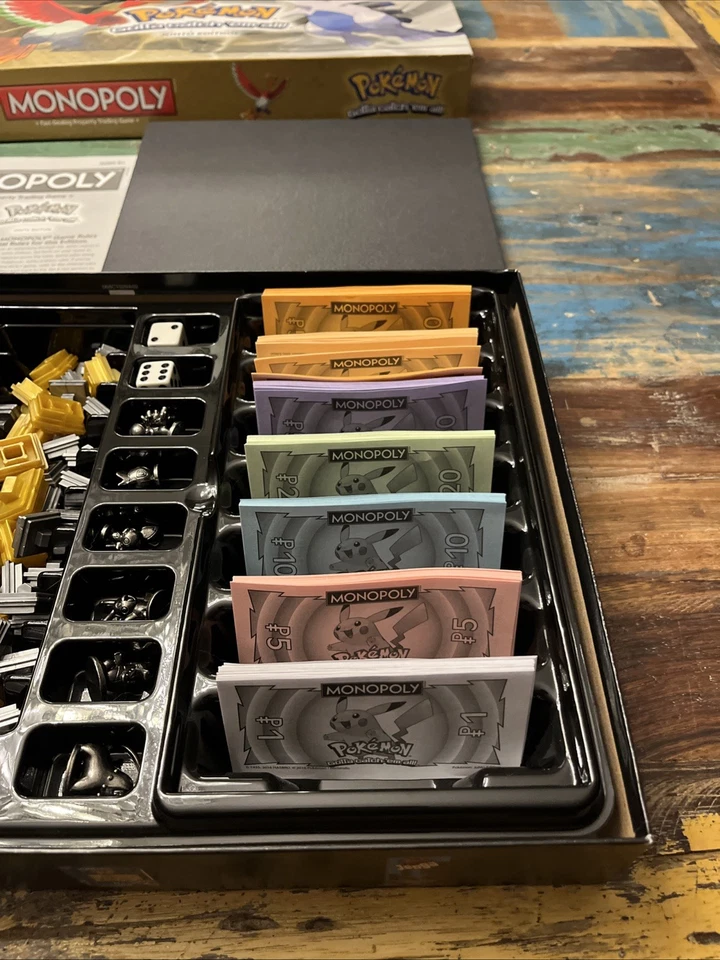 Monopoly Pokemon Johto Edition (Hasbro, 2016) Board Game 100% Complete - Image 2 of 4