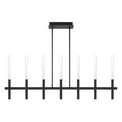 Eurofase Lighting 46476 Benicio 46''W 3000K LED Linear Crystal - Black