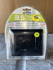 GiiNii 3.5" Digital Picture Frame Black Works With Memory Card or Mini USB Port