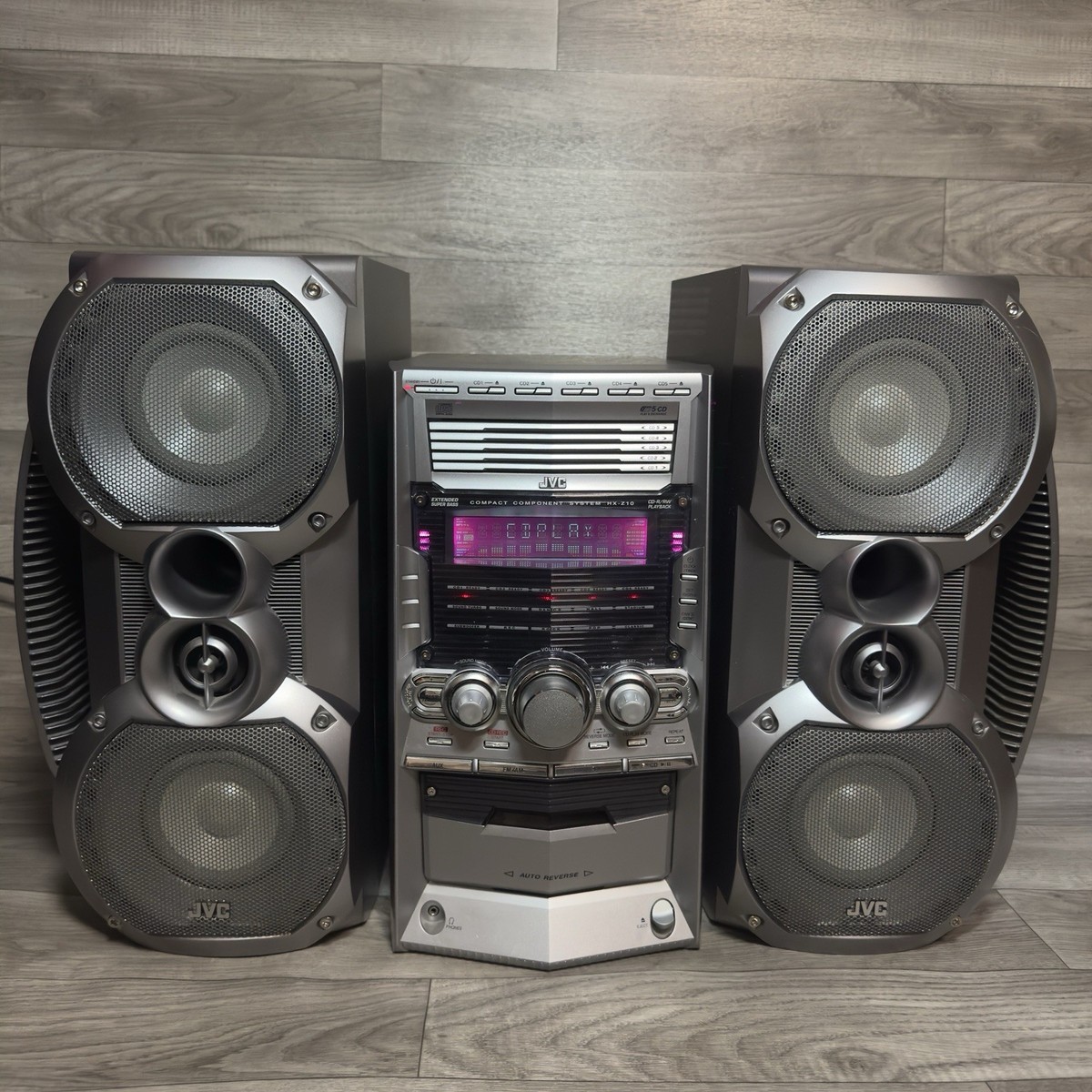 ラジオ・コンポ [JVC] COMPACT COMPONENT SYSTEM JVC Stereo Compact Component System HX-Z10 5 Tray CD With Sp
