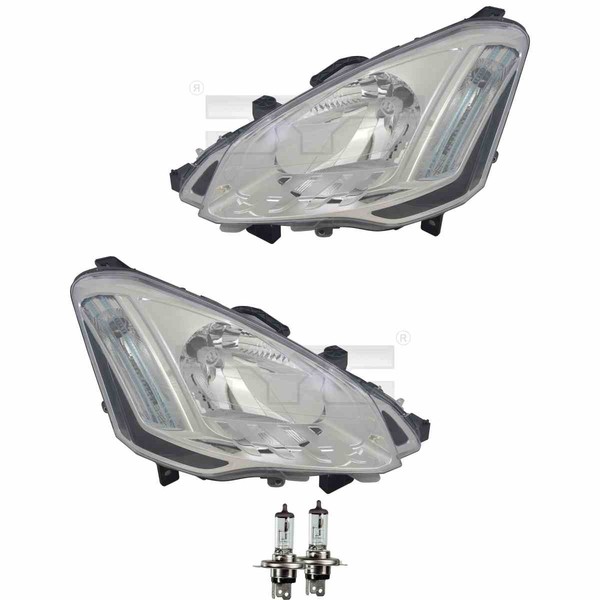 Scheinwerfer Set H4 FüR CitroëN Berlingo B9 Peugeot Partner Tepee Inkl. Lampen-image