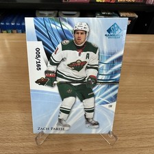 2020-21 Upper Deck SP Game Used Blue Burst /165 Zach Parise #36
