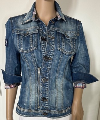 Sportalm Kitzbühel, außergewöhnliche Jeansjacke, Jacke, Bluse Gr.S