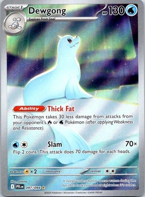 Dewgong Illustration Rare ME02: Phantasmal Flames 097/094 NM