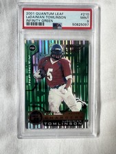 2001 Quantum Leaf Tomlinson Rookie Green /75 Infinity Emerald PSA 9 RARE!!