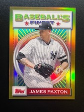 2020 Topps Finest Flashbacks James Paxton Gold #142 New York Yankees
