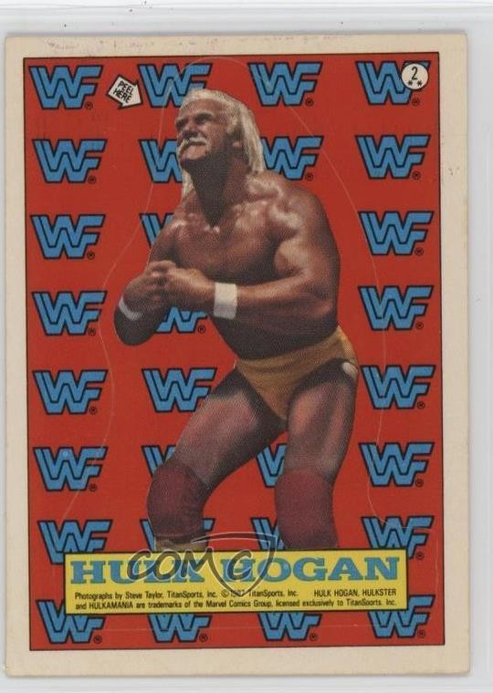 1987 Topps WWF Stickers Hulk Hogan #2 0xy0