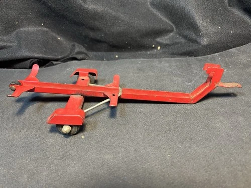 Vintage 1950’s Tonka Toys Pressed Steel Red Single Axle Boat Trailer