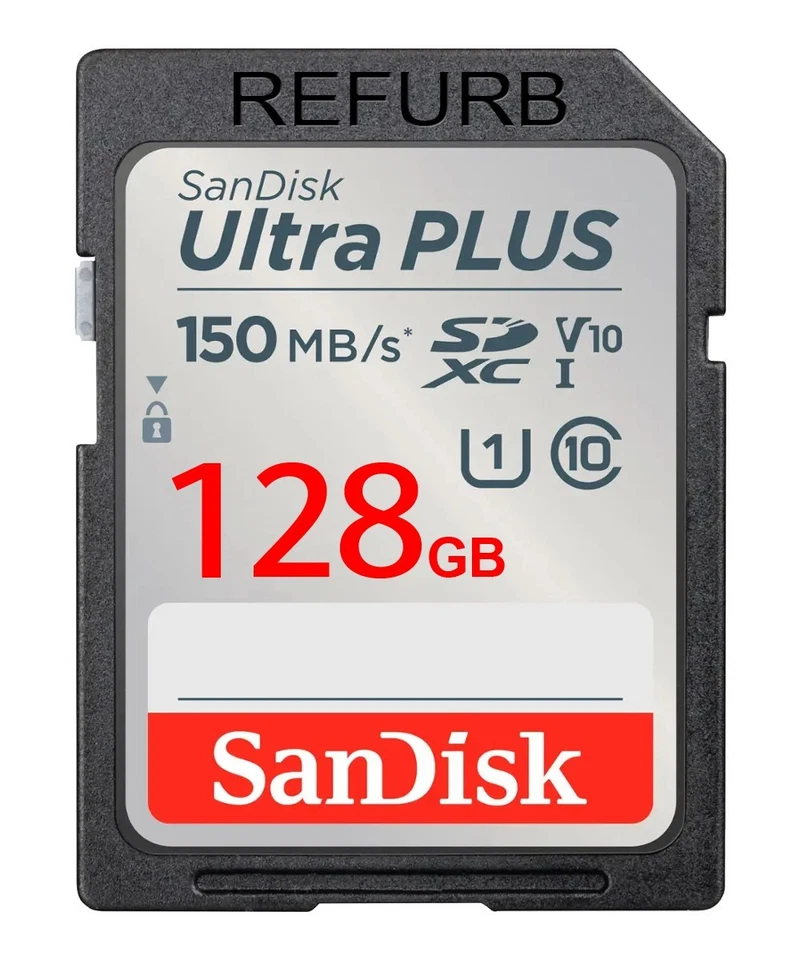 LOT 10x SanDisk - Ultra PLUS 128GB SDXC UHS-I Memory Card 150MB/s - Image 2 of 4