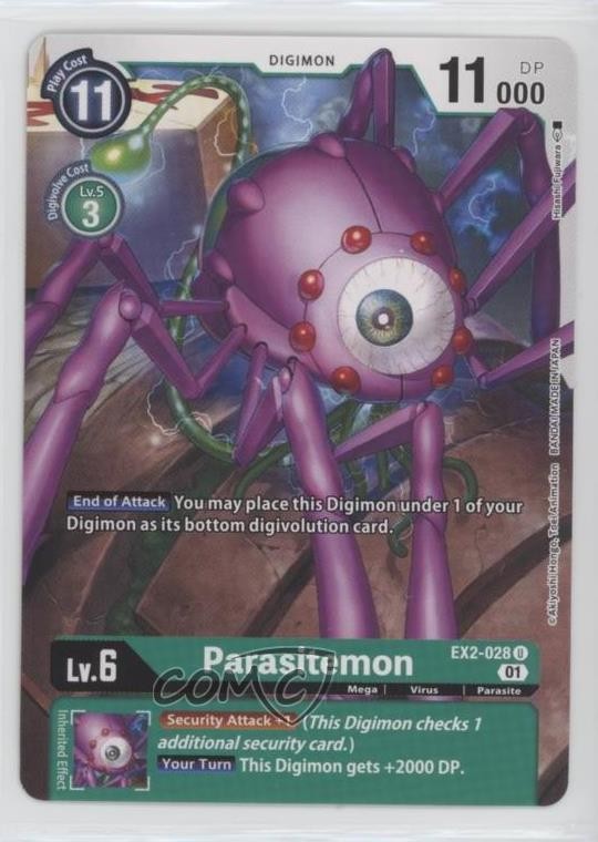 2022 Digimon Card Game - Digital Hazard (EX2) Parasitemon #EX2-028