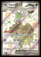 Pokemon Karten Espathra ex 214/091 Paldean Fates Shiny Ultra Rare NM