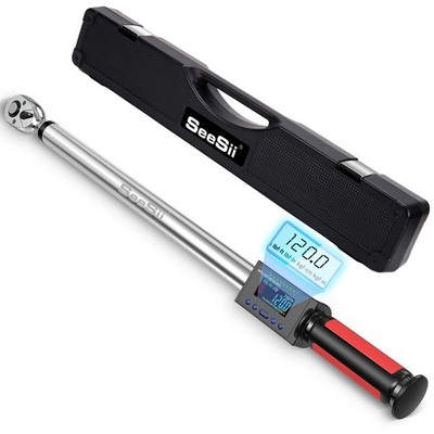 Seesii 17-340N.m Digital Torque Wrench 1/2'' Drive 12.5-250 Ft.Lb for Car Care