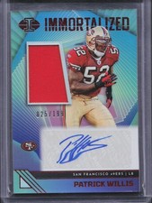 2023 Panini Illusions Patrick Willis Jersey Auto /199 49ers