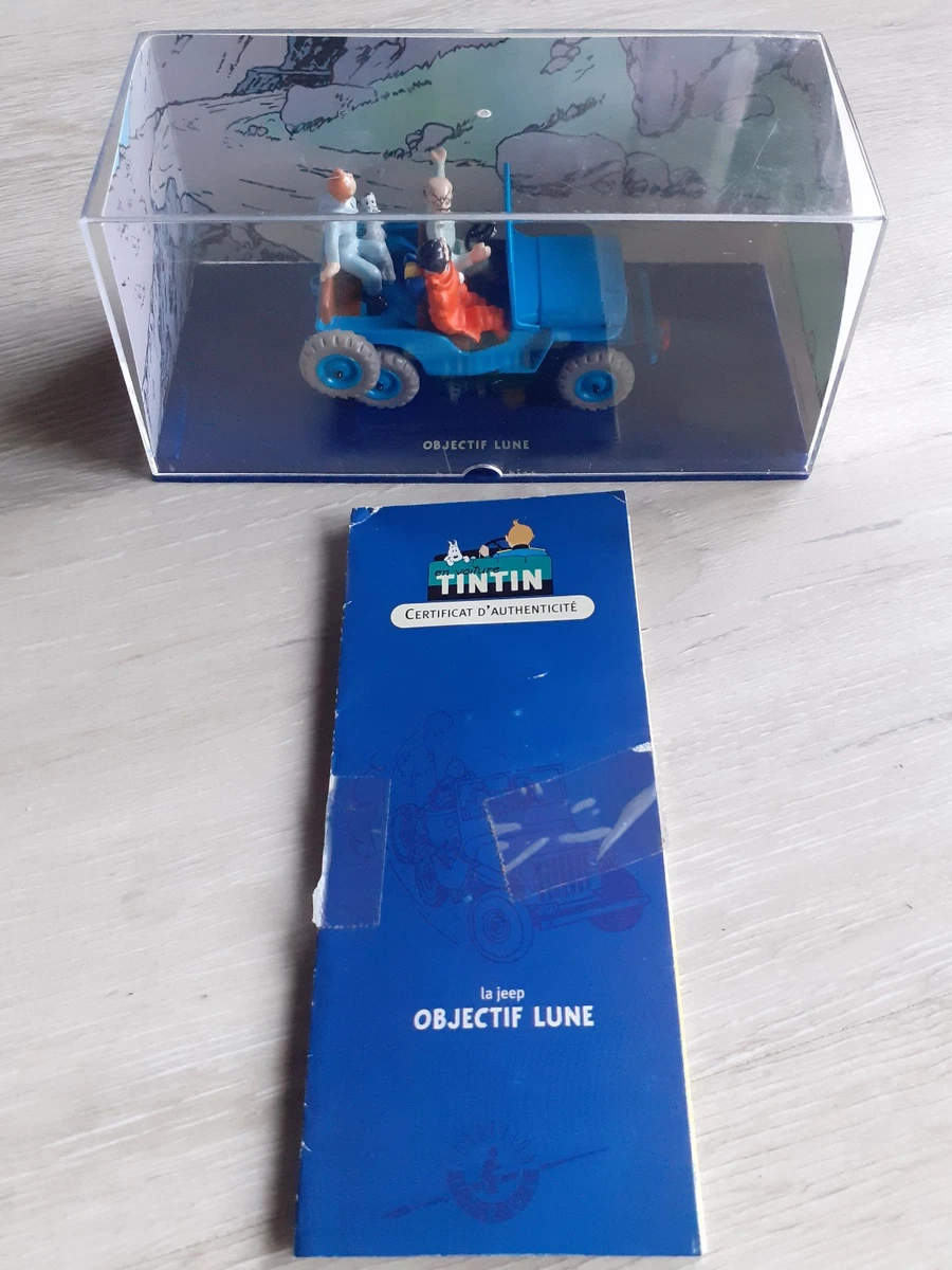 Figurine Tintin - Jeep Bleue N°40 'Destination Lune' Avec Fascicule - Échelle 1:8 - Neuve