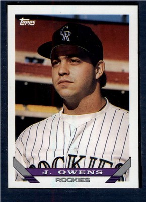 1993 Topps #606 Jayhawk Owens NMMT (RC) Rockies