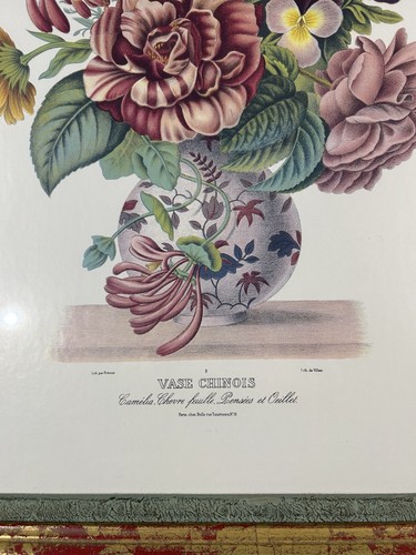 Mario Buatta Framed Floral Botanical Prints Pair Gold Frame 24.5x20.5 - Picture 3 of 21