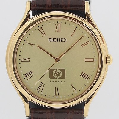Seiko HP Double Name 7N01-6910 QZ Herrenuhr Gold Zifferblatt Authentisch Limi...