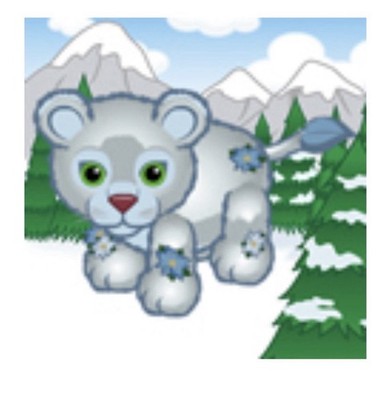 Webkinz Classic Blue Poinsettia Cub CODE