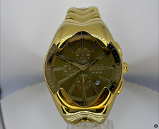 Image of 2026 Diesel Mercurial Gold Dial Chronograph Stainless Steel Men's Watch DZ4681