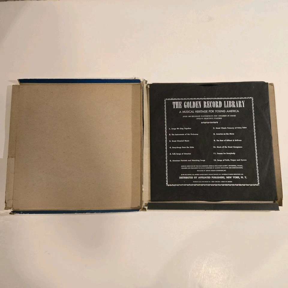 Folk Songs of America Vinyl LP Golden Record Library Vintage 33 RPM Album - Image 4 of 4