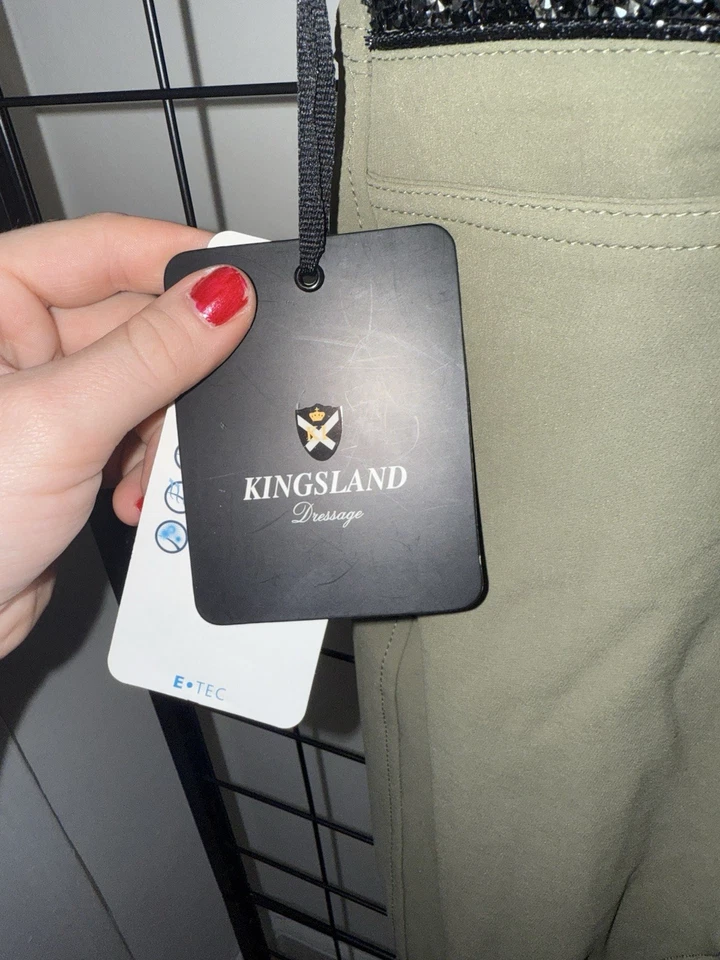 Pantalones de asiento completo de silicona Kingsland con bling/estrás para niños talla 32” Foto 4 de 4