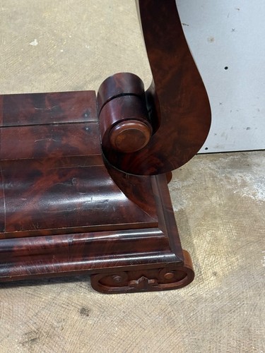 Antique Pier table petticoat mirror empire flame mahogany gothic  Ny 1840 - Picture 14 of 24