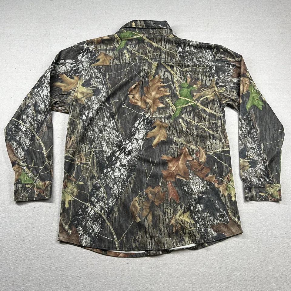 Rocky Camouflage Shirt Mens XL Flannel Scent IQ Atmoic Hunting Button Up Mossy - Image 2 of 4