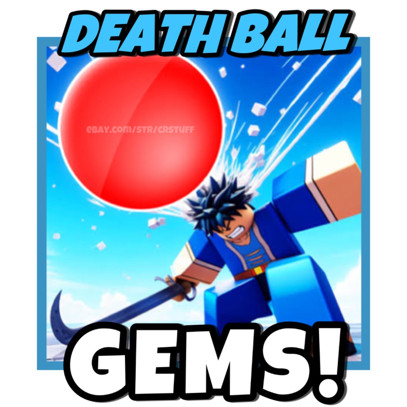 ROBLOX DEATH BALL 💎 GEMS Best Price! (read description.) Falak Tayyeb