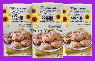 Nut & Gluten Free Trader Joe's SUNFLOWER BUTTER COOKIES  Choose 1, 2, 3 or 4 Box