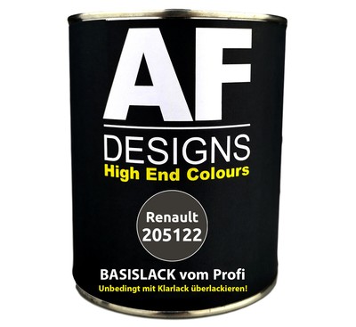 250ML Basislack Renault 205122 Carbone Fonce Spritzfertig Autolack
