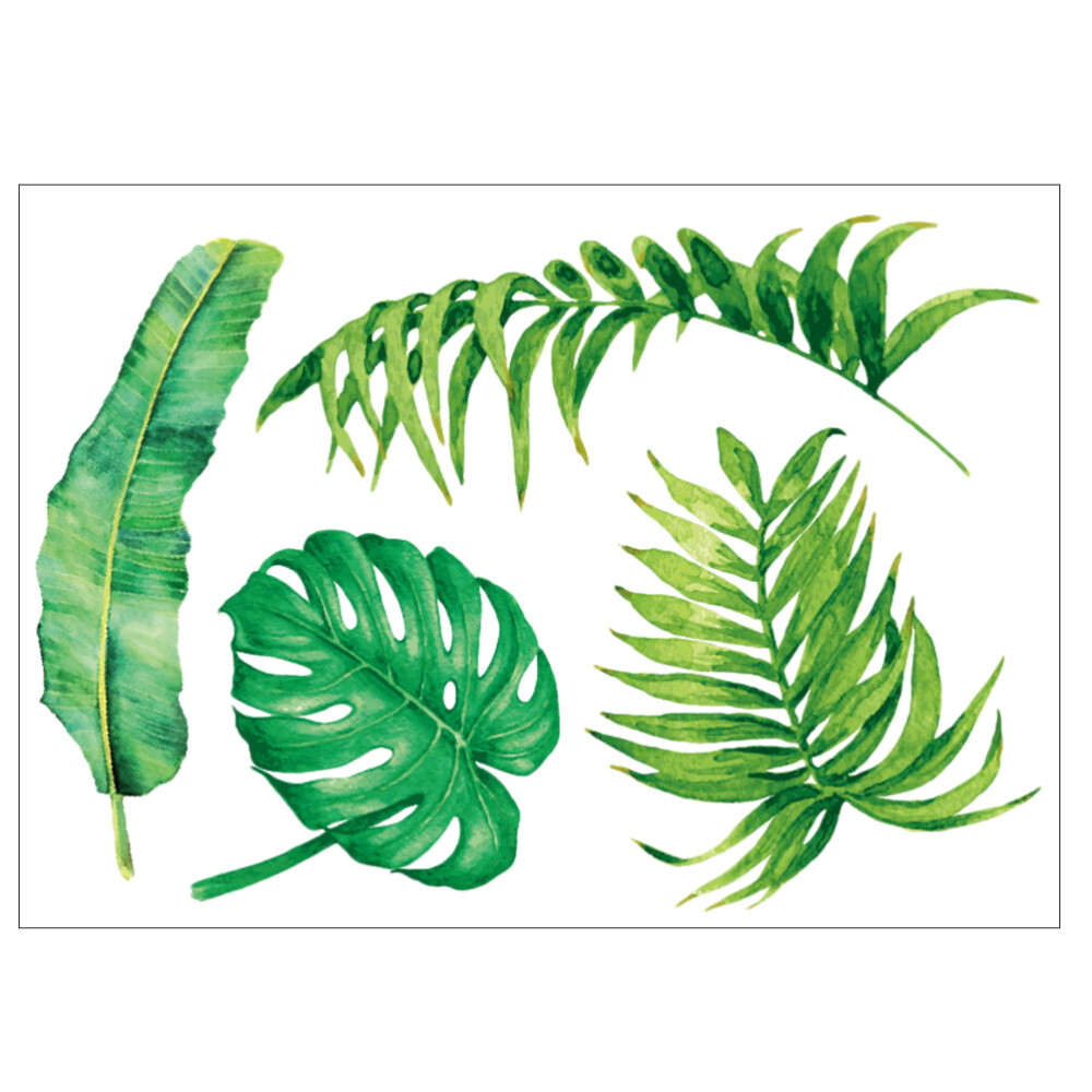 Nursery Wall Stickers Green Leaves Wall Decals eBay
