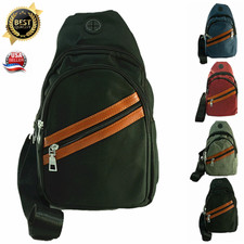 Fanny Pack Cross Body Shoulder Chest Sling Bag Backpack Sports Striped Pouch Lot