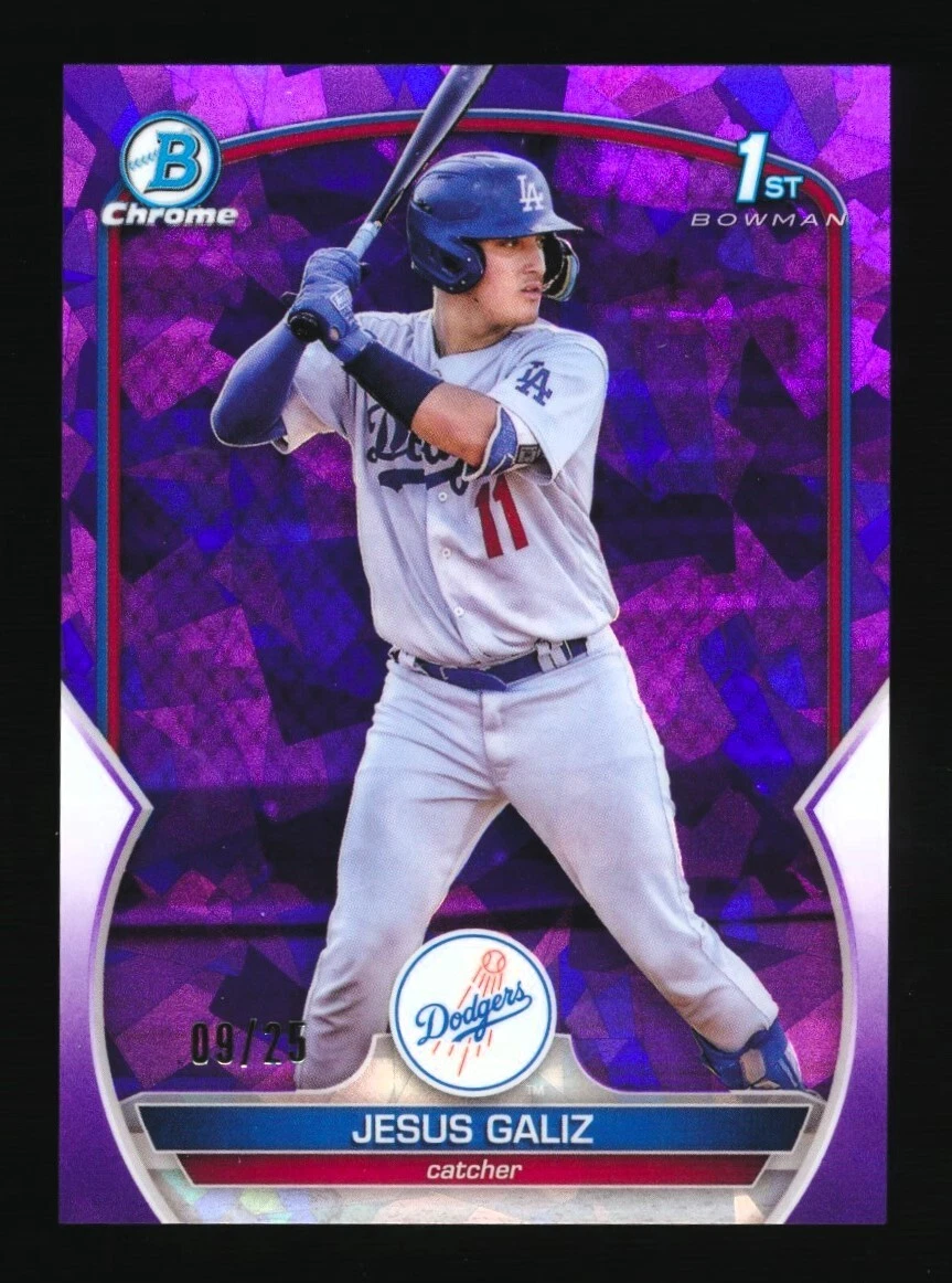 2023 BOWMAN CHROME SAPPHIRE EDITION JESUS GALIZ #/25 PURPLE PROSPECTS #BCP-187