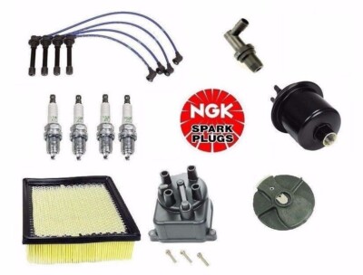 Complete Tune Up Kit Filters Cap Rotor NGK Wires & Plugs FOR Honda CRV 1999-2001