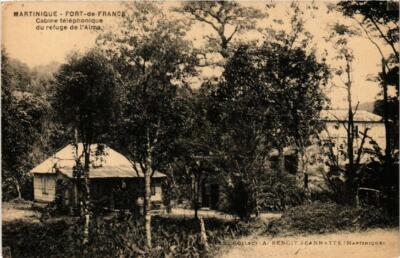 CPA AK Fort France Cabine téléphonique du refuge l'Alma MARTINIQUE (625377)