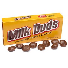 2 X MILK DUDS Chocolate and Caramel Candy 5oz Theater Boxes 