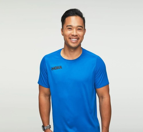 Performance Running T Shirt, Blue 
