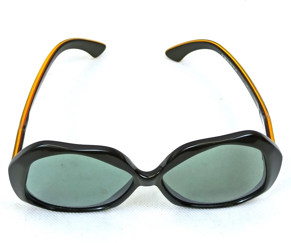 Vintage Jacques Fath VENDEE Sunglasses Unisex Owl-Eye 70s France 54-20 140 - Image 4 of 4