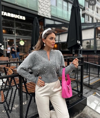 Women's Top with Pearls
