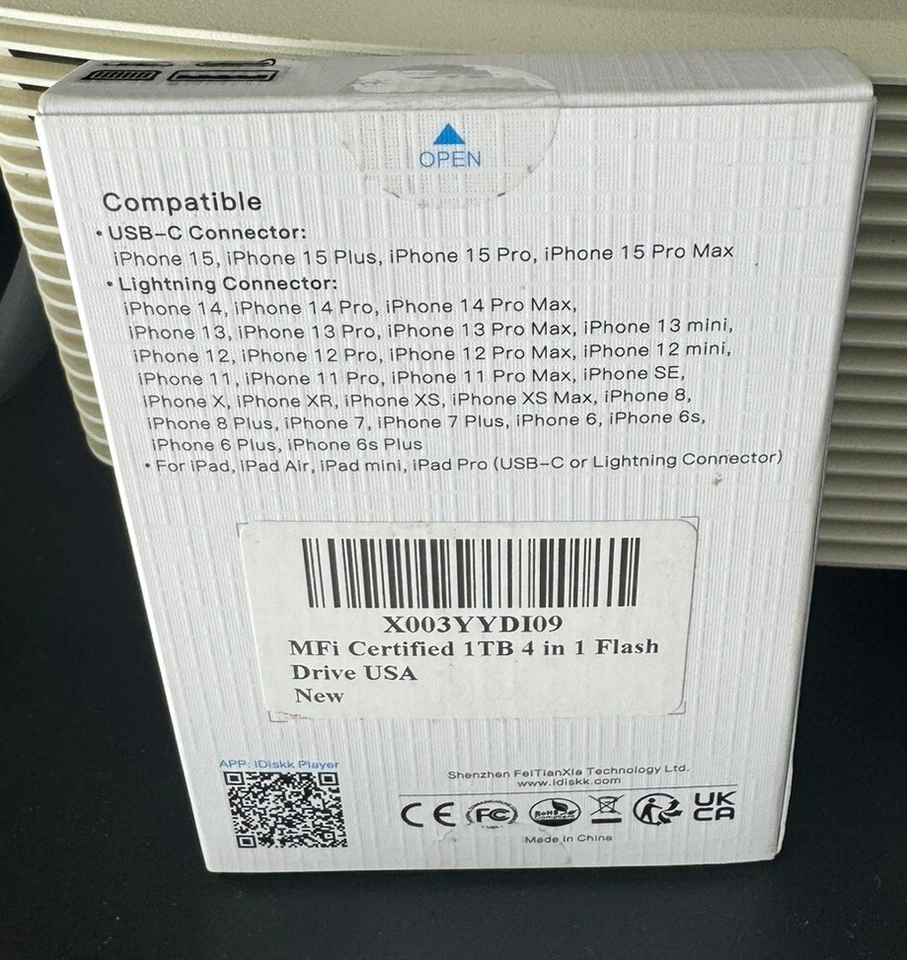 iDiskk 1 TB Storage - 4 IN 1 iPhone Photo Storage Stick for iPhone Android iPad - Image 2 of 4