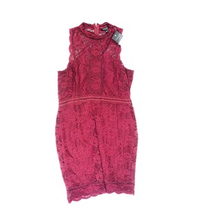 topshop burgundy lace dress