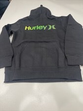 Hurley- Little Boys Black Hoodie With Colored Decal- Size M
